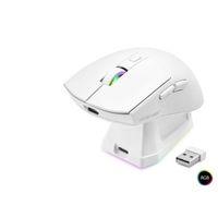 Kablosuz Gaming Rgb Mouse Şarj Standlı - Beyaz MF1215W