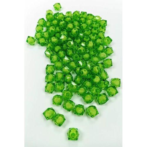 Küp Boncuk İçten Boncuklu Bileklik Çanta Boncuğu 10 mm 50 gr Yeşil - BNC450