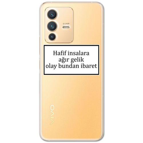 Vivo V23 5G Kılıf HD Yazı Baskılı Silikon Arka Kapak - Yazı 2