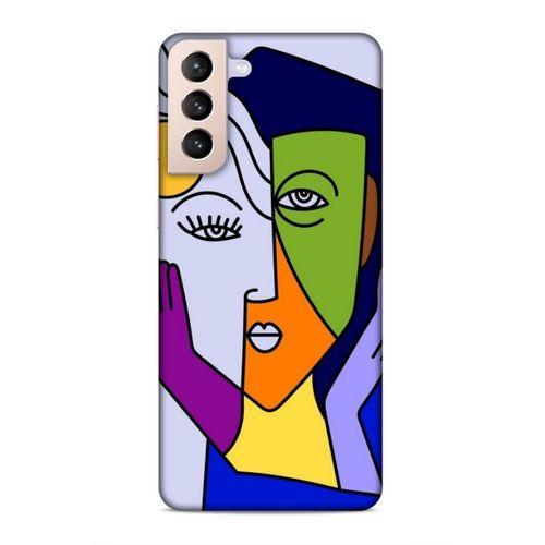 Samsung Galaxy S21 Plus Uyumlu Kılıf Face'X 39 Liquid Crystal Kılıf İki Yüzlü