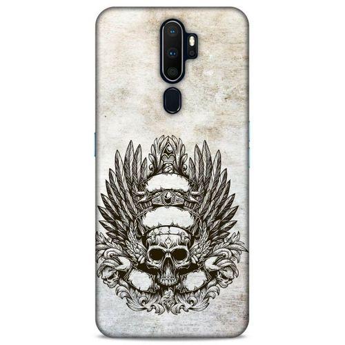 Lopard Oppo A5 2020 Uyumlu Kılıf Tattoo's (6) Silikon Kılıf Siyah Gri