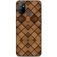 Huawei P40 Pro Kılıf Patchwork (26) Tpu Silikon Kılıf Açık Kahverengi