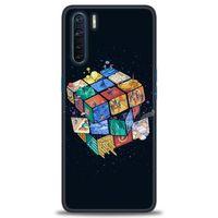 Oppo A91 / Reno 3 Kılıf HD Baskılı Kılıf - Küplerdeki İnsanlar + Tam Ekran Koruyucu