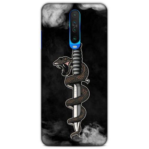 Lopard Xiaomi Redmi K30 5G Uyumlu Kılıf Tattoo's (11) Tam Koruma Yılan Dövmesi