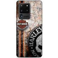 Samsung Galaxy S20 Ultra Uyumlu Kılıf Motorsiklet (11) Tam Koruma Harley Davidson