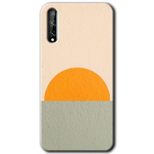 Huawei Y8P Kılıf HD Desen Baskılı Arka Kapak + Temperli Cam - Color Wall
