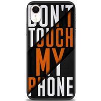 iPhone XR Kılıf HD Baskılı Kılıf - Dont Touch + Tam Ekran Koruyucu