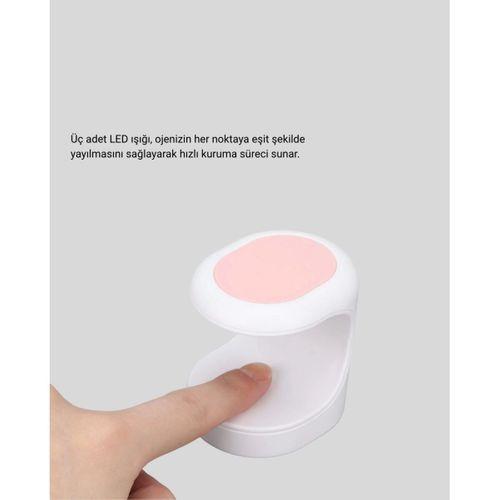 Mini Oje Kurutma Cihazı 16w Led Uv Hızlı Kurutma Taşınabilir Kompakt Yeni Nesil