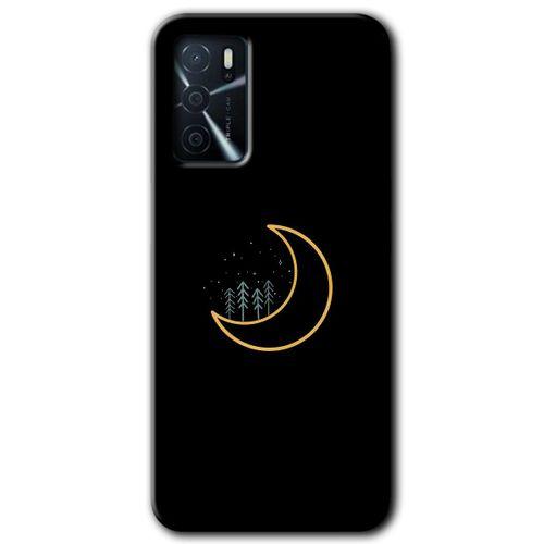 Oppo A16 Kılıf HD Desen Baskılı Arka Kapak + Temperli Cam - İyi Geceler