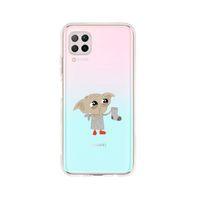 Huawei P40 Lite Dobby Tasarımlı Premium Şeffaf Silikon Kılıf