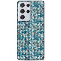 Lopard Samsung Galaxy S21 Ultra Uyumlu Kılıf Geometrix (76) Tpu Silikon Kılıf