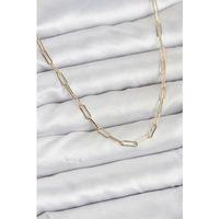 CM 14K Gold Renk Pirinç Ataç Zincir Kadın Kolye