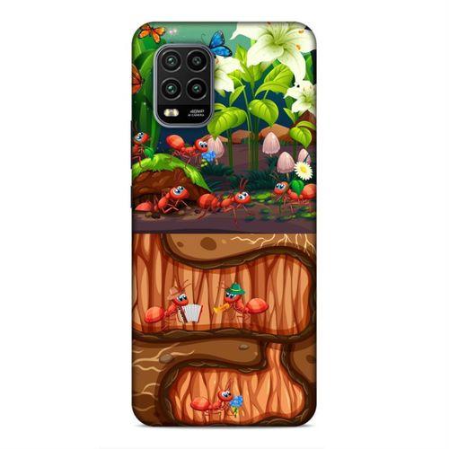 Xiaomi Mi 10 Lite Kılıf Karinca Yuvasi Arka Kapak Silikon Koruma Full Koruyucu