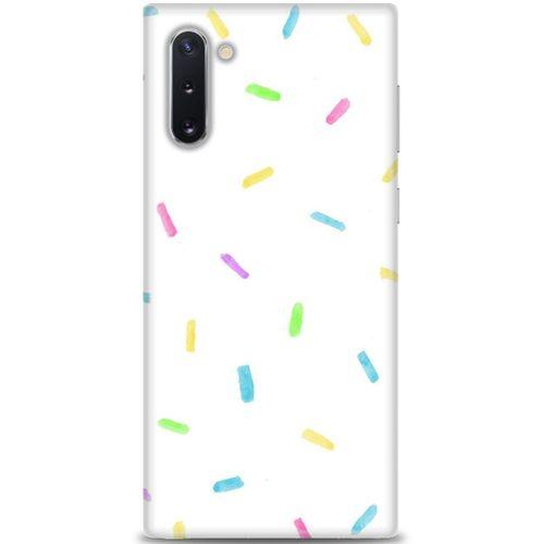 Samsung Galaxy Note 10 Kılıf HD Baskılı Kılıf - Konfeti + Tam Ekran Koruyucu