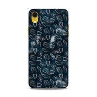 Apple iPhone XR Uyumlu Kılıf Utopia (30) Silicone Case Pembe Yeşil