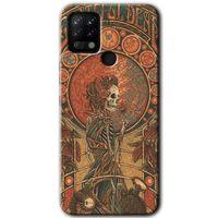 Tecno Pova HD Baskılı Kılıf + 9D Tam Ekran Koruyucu - İskelet Aşk