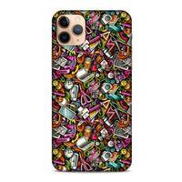Graffitix (10) Desenli Silikon Kapak Apple Iphone 11 Pro Kılıf