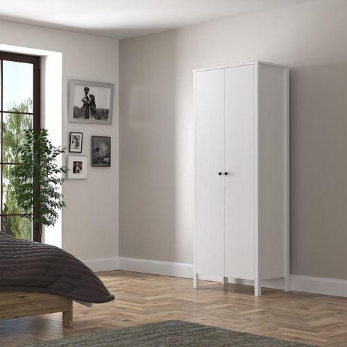 Venezia 2 Kapaklı Ahşap Ayaklı Çok Amaçlı Mutfak, Erzak Dolabı, Banyo Havlu Dolabı - Minifiks - Wood Beyaz