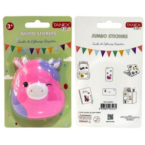 Tanex Jumbo Stickers Sukuşi İnek Pembe