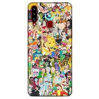 Samsung Galaxy A20s Uyumlu Kılıf Rick And Morty (36) Glitter Kılıf Cop Morty