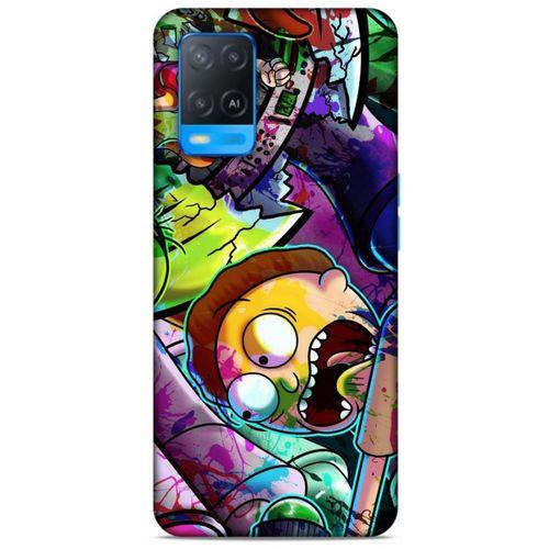 Oppo A54 4G Uyumlu Kılıf Rick And Morty (41) Tank Kılıf Story Train Rick