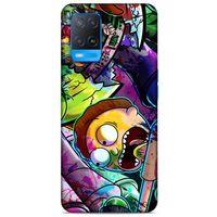 Oppo A54 4G Uyumlu Kılıf Rick And Morty (41) Tank Kılıf Story Train Rick