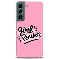 Samsung Galaxy S22 Kılıf HD Baskılı Kılıf - Girll Power + Tam Ekran Koruyucu