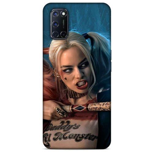 Oppo A92 Uyumlu Kılıf Harley Quinn (13) Silikon Kap Mavi