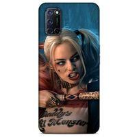 Oppo A92 Uyumlu Kılıf Harley Quinn (13) Silikon Kap Mavi