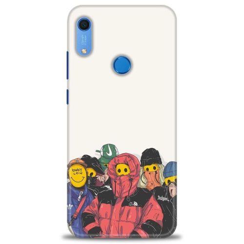 Huawei Y6S Kılıf HD Baskılı Kılıf - Adamlar + Tam Ekran Koruyucu