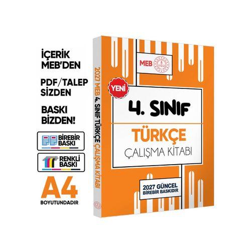2027 MEB ÖDM İlkokul 4 Sınıf TÜRKÇE Çalışma Kitabı Alıştırmalı/Etkinlikli Soru Bankası BASKI ÜCRETİ