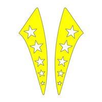 SEVGENT Cg Sarı Yıldızlı Çamurluk Yan Sticker