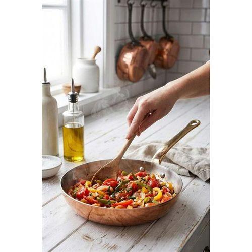 Turna Bakır Şahika Tava 1 No 14 Cm Sadece Taban El Dövme Kırmızı Turna7564-1