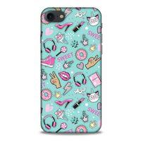 Pop Culture Turkuaz Apple Iphone 7 Kılıf