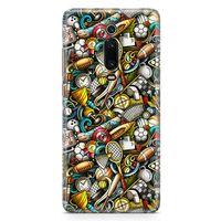 Xiaomi Redmi K20 Pro Kılıf Basket Futbol Doodle Arka Kapak Koruma Desenli Full Koruyucu