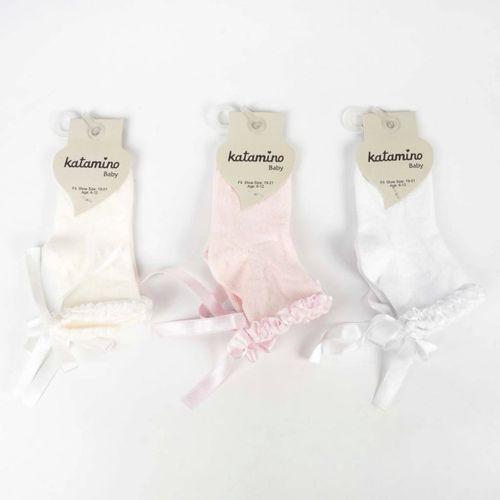 Katamino Oben Aks Kız Bebek Soket Çorap K48019 Asorti