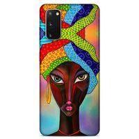 Lopard Samsung Galaxy S20 Uyumlu Kılıf Sürreal Yüzler ♀ (46) Core Armor Kılıf Desenli