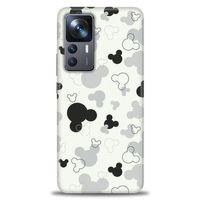 Xiaomi Mi 12T Pro Kılıf HD Baskılı Kılıf - Siyah Mickey + Tam Ekran Koruyucu