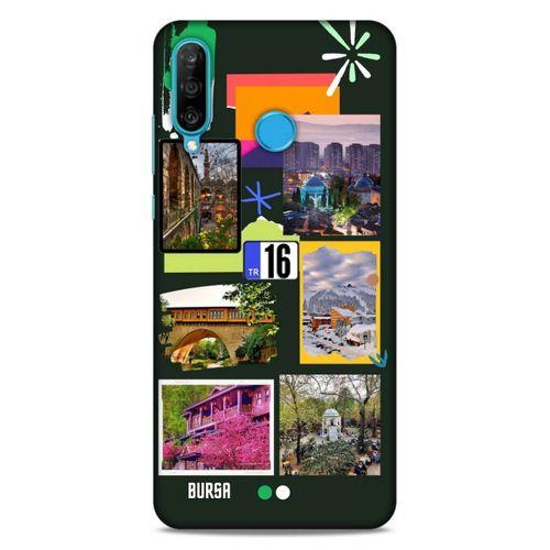 Lopard Huawei P30 Lite Uyumlu Kılıf Şehirli ※ (16) Bursa Kalın Kılıf