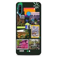 Lopard Huawei P30 Lite Uyumlu Kılıf Şehirli ※ (16) Bursa Kalın Kılıf