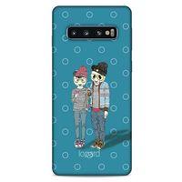 Samsung Galaxy S10 Kılıf FunnyMaX (16) Kalın Kılıf Mavi