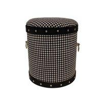 Puf Sepetli Siyah Çizgili