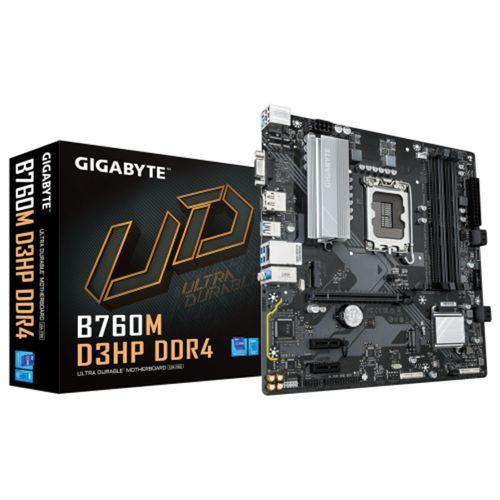 GIGABYTE B760M D3HP DDR4, 4xDDR4, 2xM.2, DP, HDMI, VGA, 12-13.14.Nesil, LGA1700 Soket, Anakart
