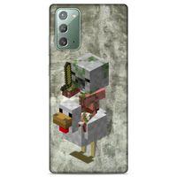 Lopard Samsung Galaxy Note 20 Uyumlu Kılıf PiXel (43) Thin Fit Kılıf Tavuk MC