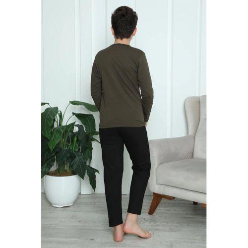 Erkek Çocuk Penye Pijama Takım Haki