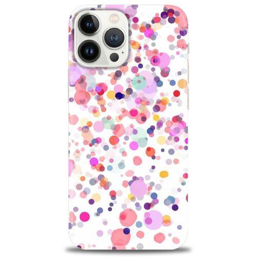 Tecno Spark 10 Pro Kılıf HD Baskılı Kılıf - Renkli Benekler + Tam Ekran Koruyucu