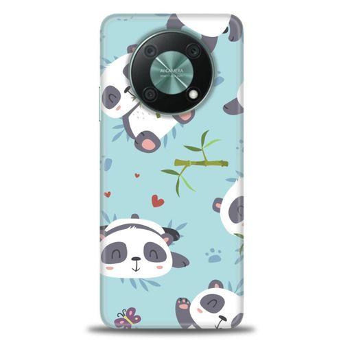 Huawei Nova Y90 Kılıf HD Baskılı Kılıf - Pandalar + Tam Ekran Koruyucu