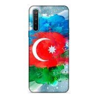 Realme 6i Uyumlu Kılıf Azarbaijan (15) Antişok Kılıf Bayrak İllustre