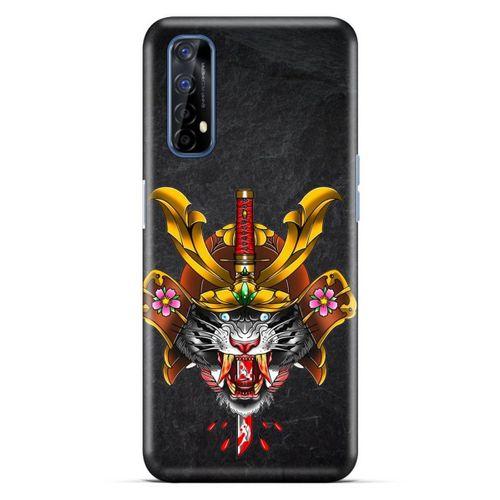 Lopard Oppo Realme 7 Uyumlu Kılıf Tattoo's (37) Silicone Cover Siyah