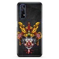 Lopard Oppo Realme 7 Uyumlu Kılıf Tattoo's (37) Silicone Cover Siyah